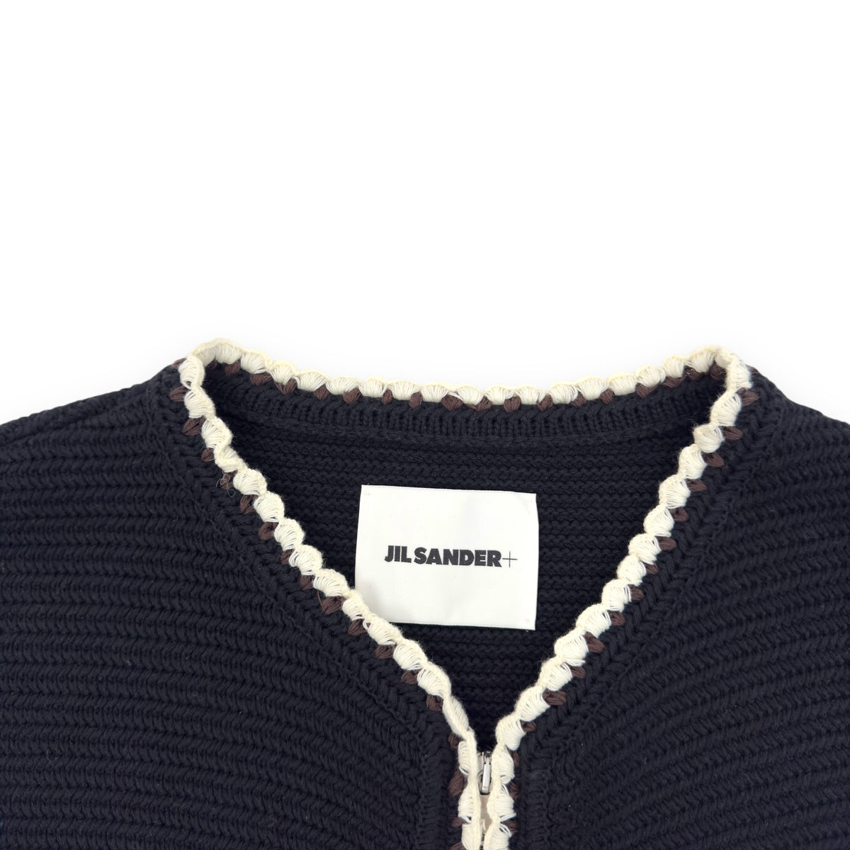 JIL SANDER PLUS RECYCLED KNIT VEST BLACK 52 / XL