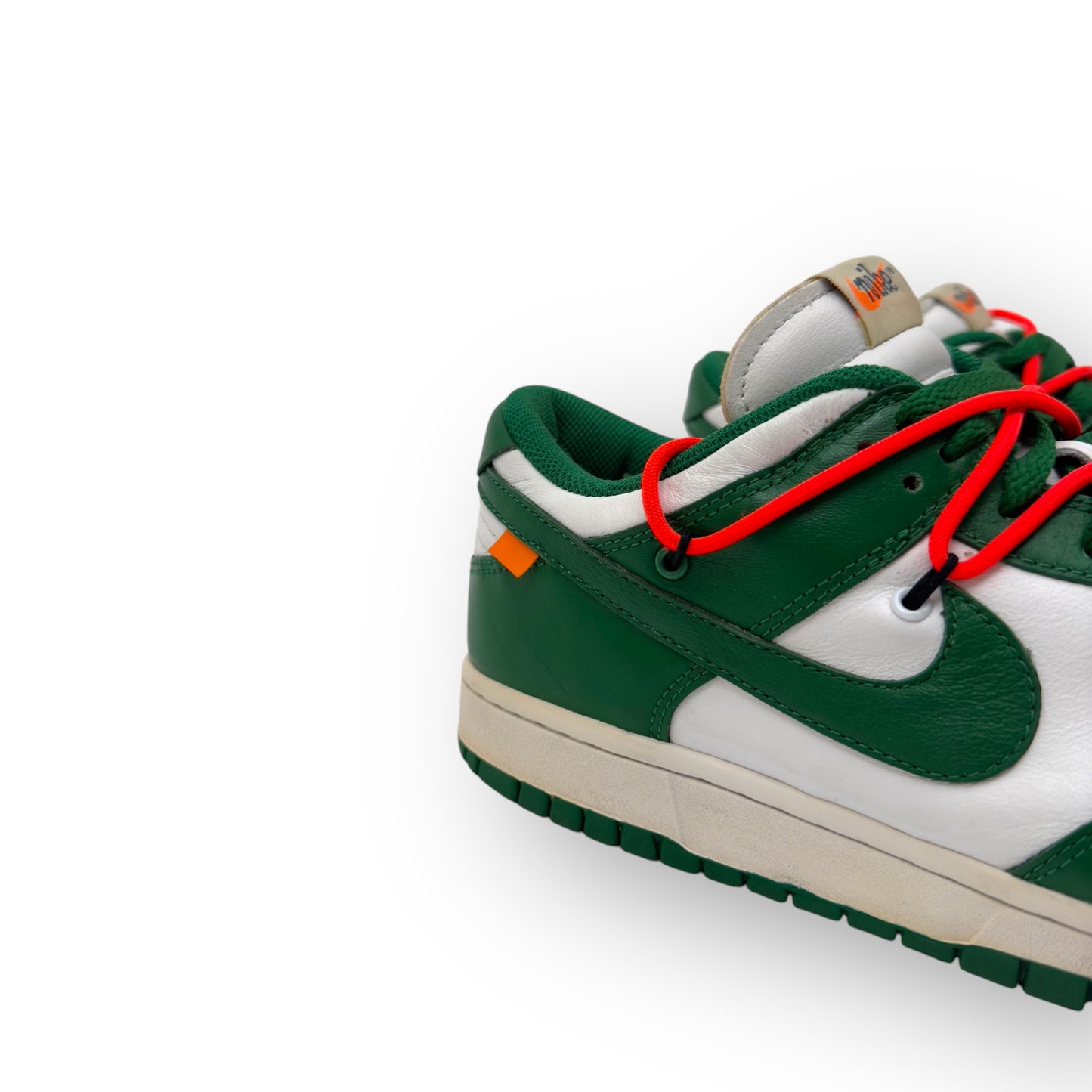 OFF-WHITE X NIKE DUNK LOW SNEAKER PINE GREEN UK9.5