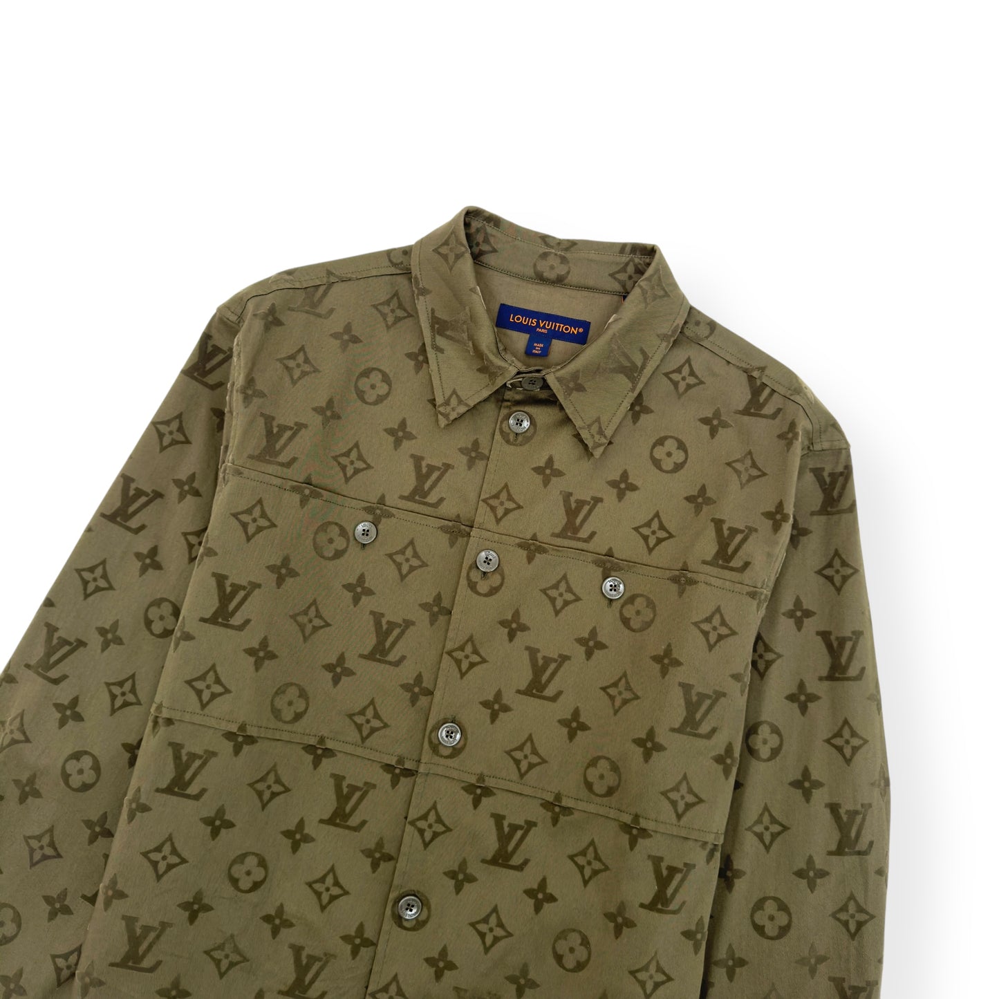 LOUIS VUITTON MONOGRAM COTTON OVERSHIRT TARMAC XL