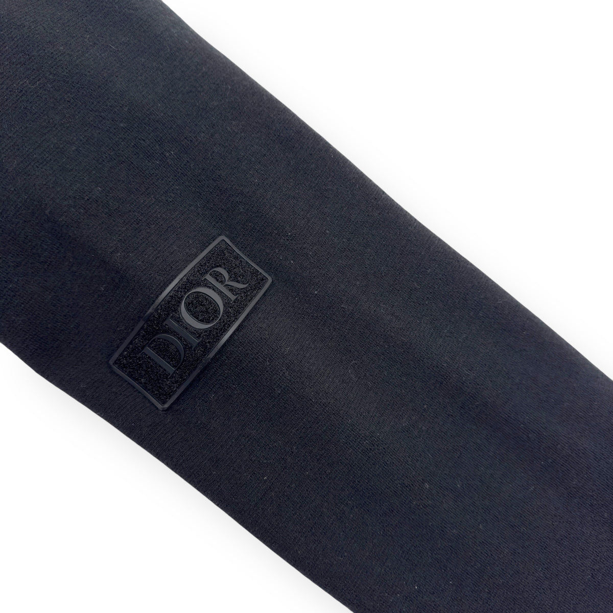 DIOR LOGO PATCH CREWNECK WOOL SWEATER BLACK L