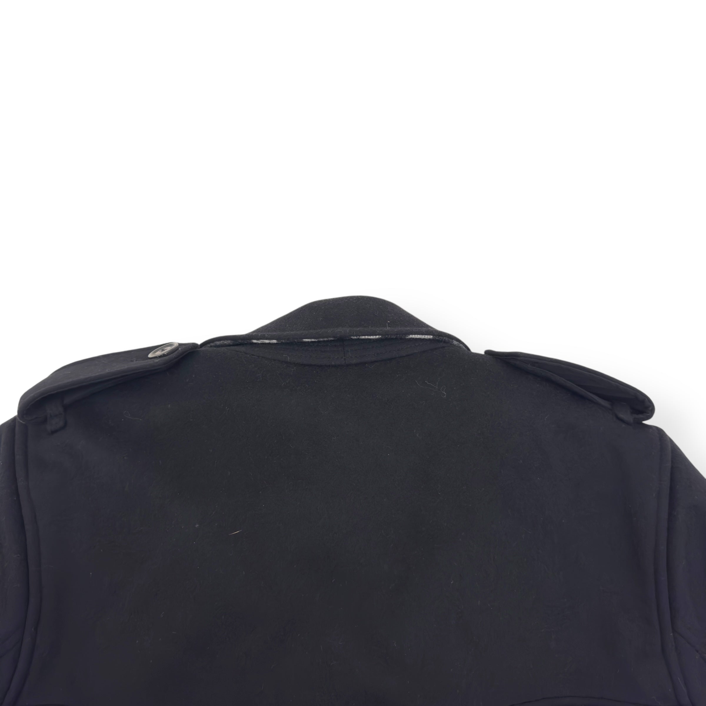 BURBERRY MID-LENGTH CASHMERE BLEND KENSINGTON TRENCH COAT BLACK 50 / M
