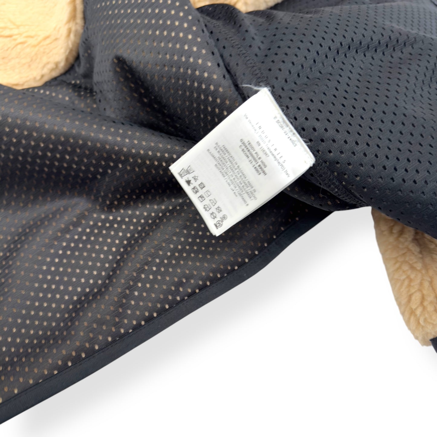 MONCLER GENIUS FLEECE JACKET BEIGE / BLACK M