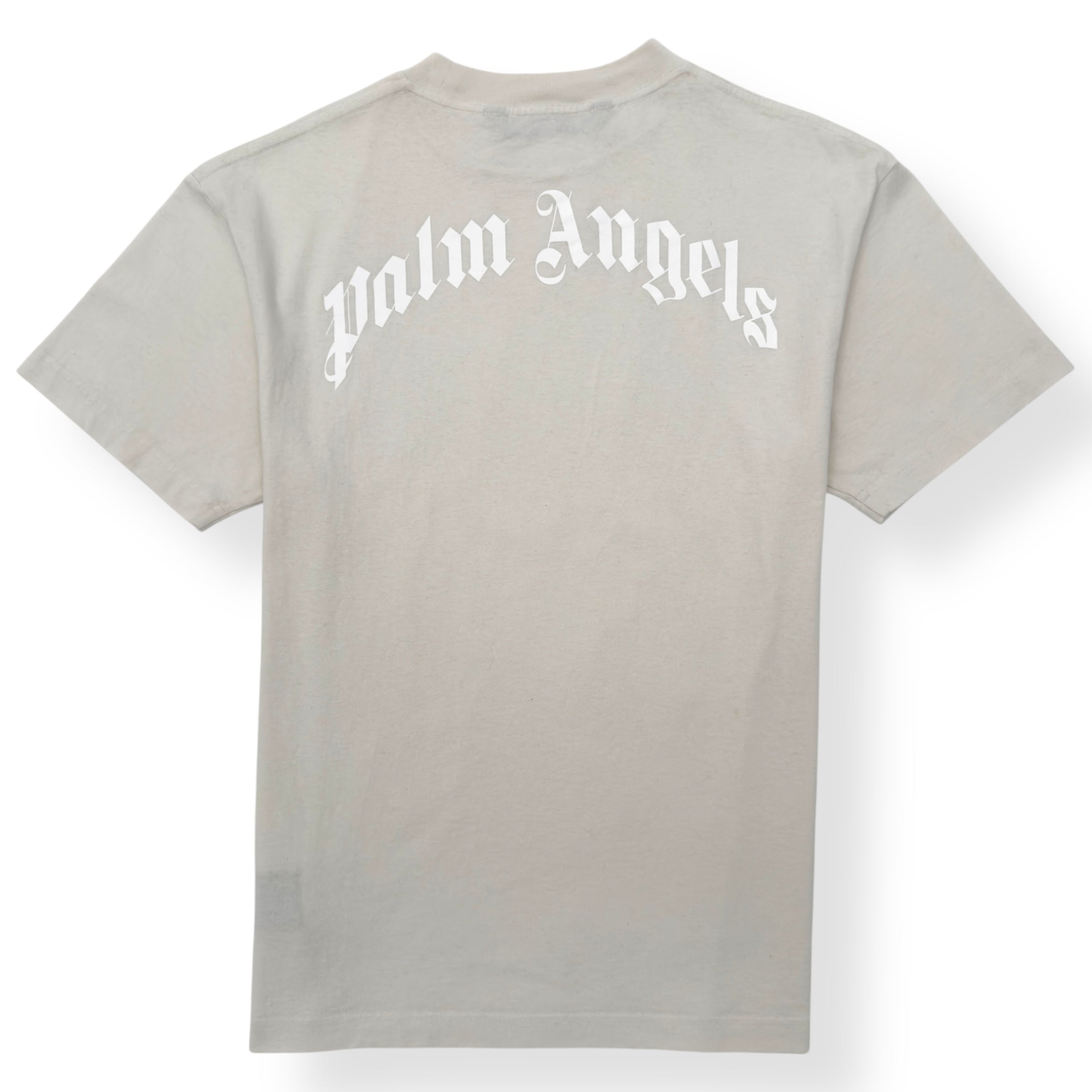 PALM ANGELS ICE BEAR LOGO T-SHIRT ECRU L
