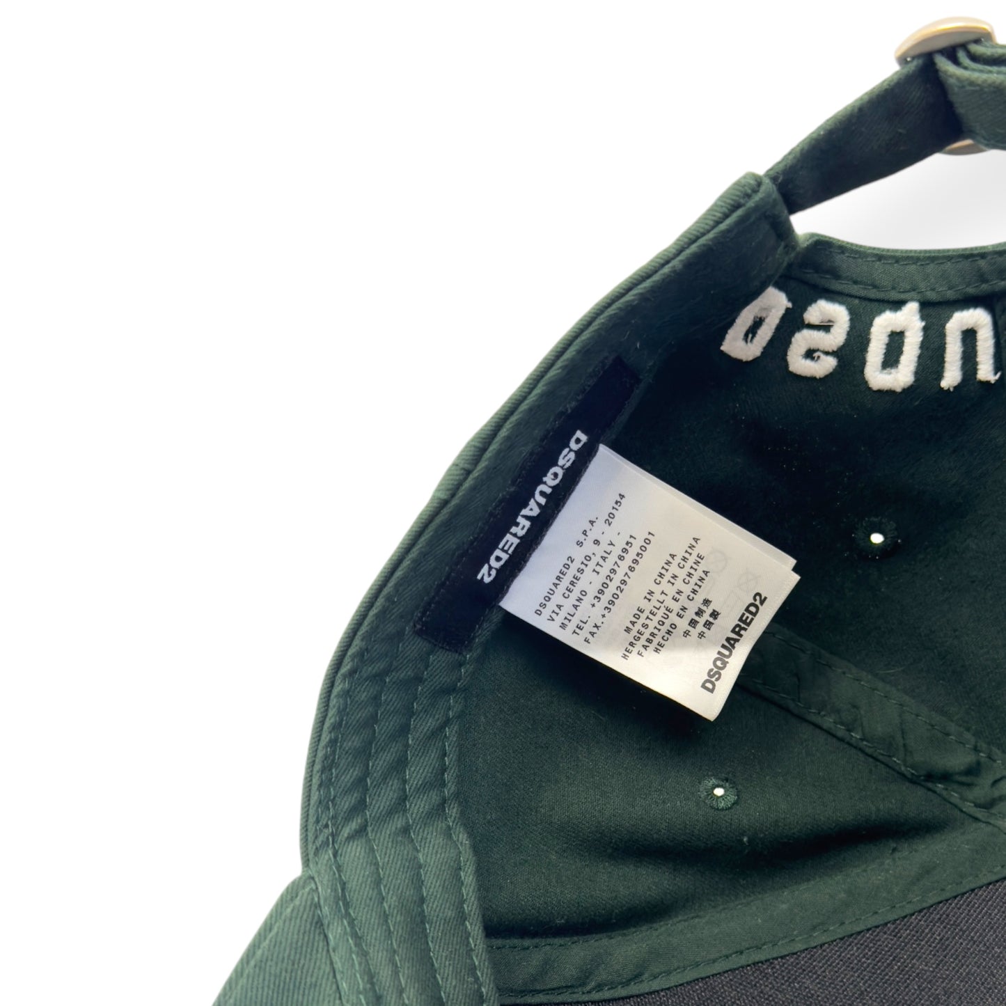 DSQUARED2 ICON BASEBALL CAP GREEN O/S