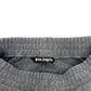 PALM ANGELS WOOL STRAIGHT TROUSERS GREY L