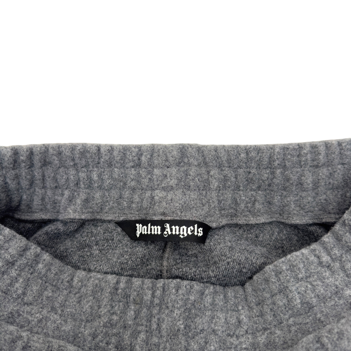 PALM ANGELS WOOL STRAIGHT TROUSERS GREY L