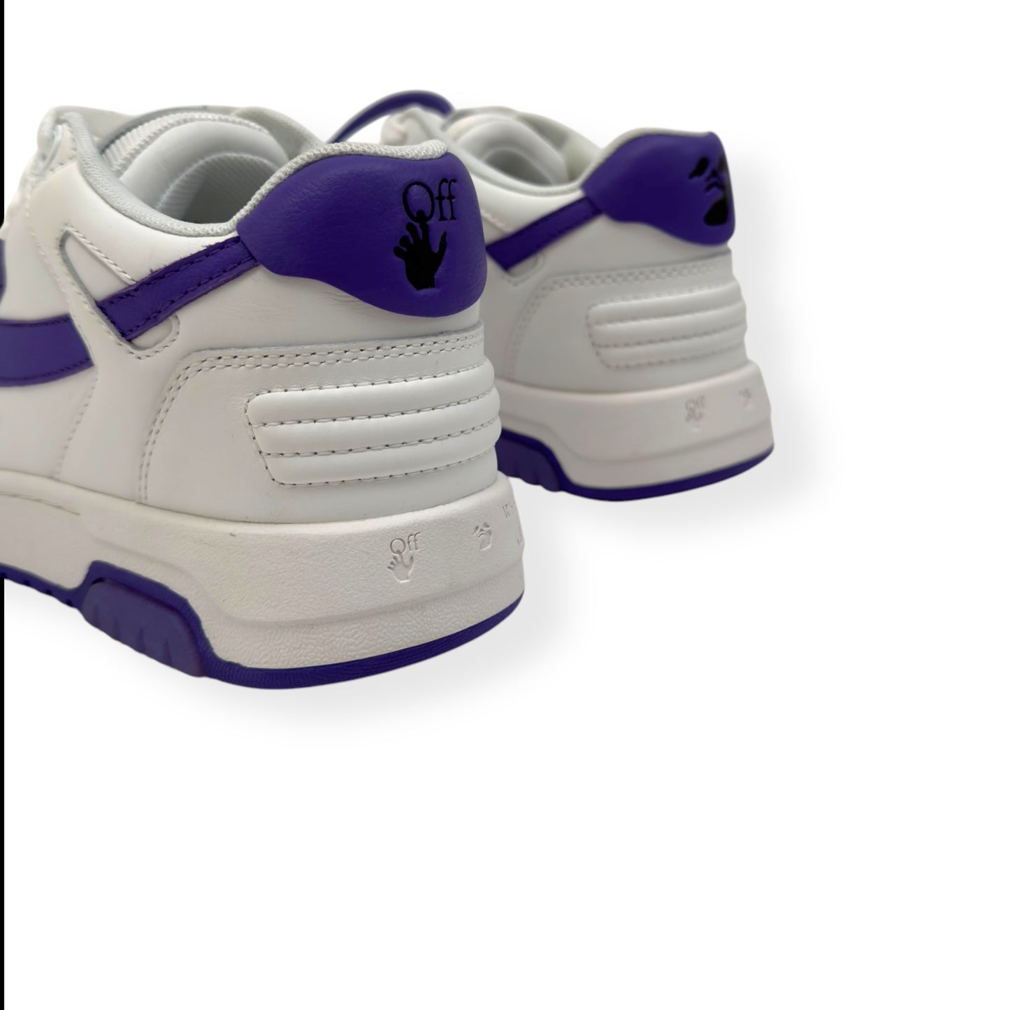 OFF-WHITE WOMENS OUT OF OFFICE LOW TOP SNEAKER WHITE / PURPLE 38 / UK5