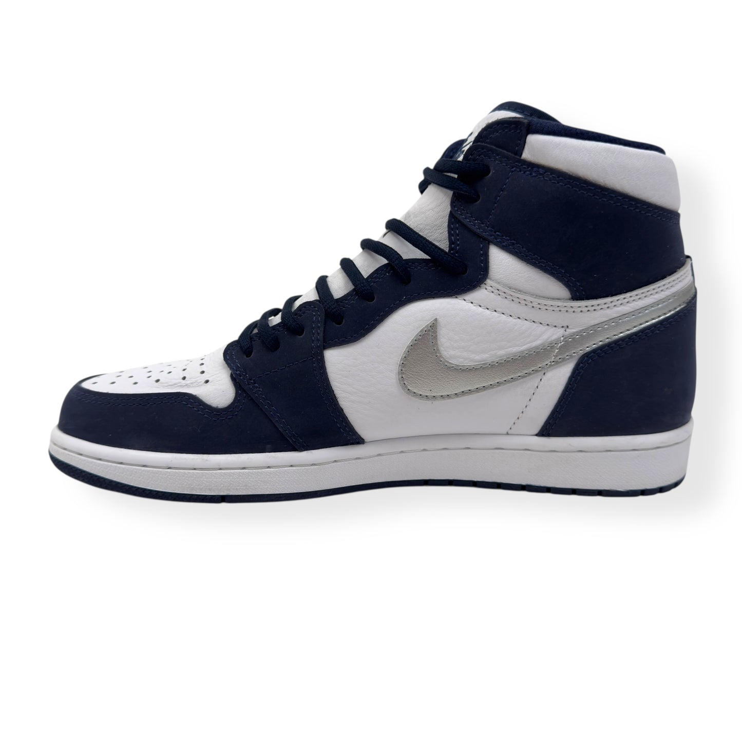 NIKE AIR JORDAN 1 RETRO HIGH TOP SNEAKER MIDNIGHT NAVY UK9