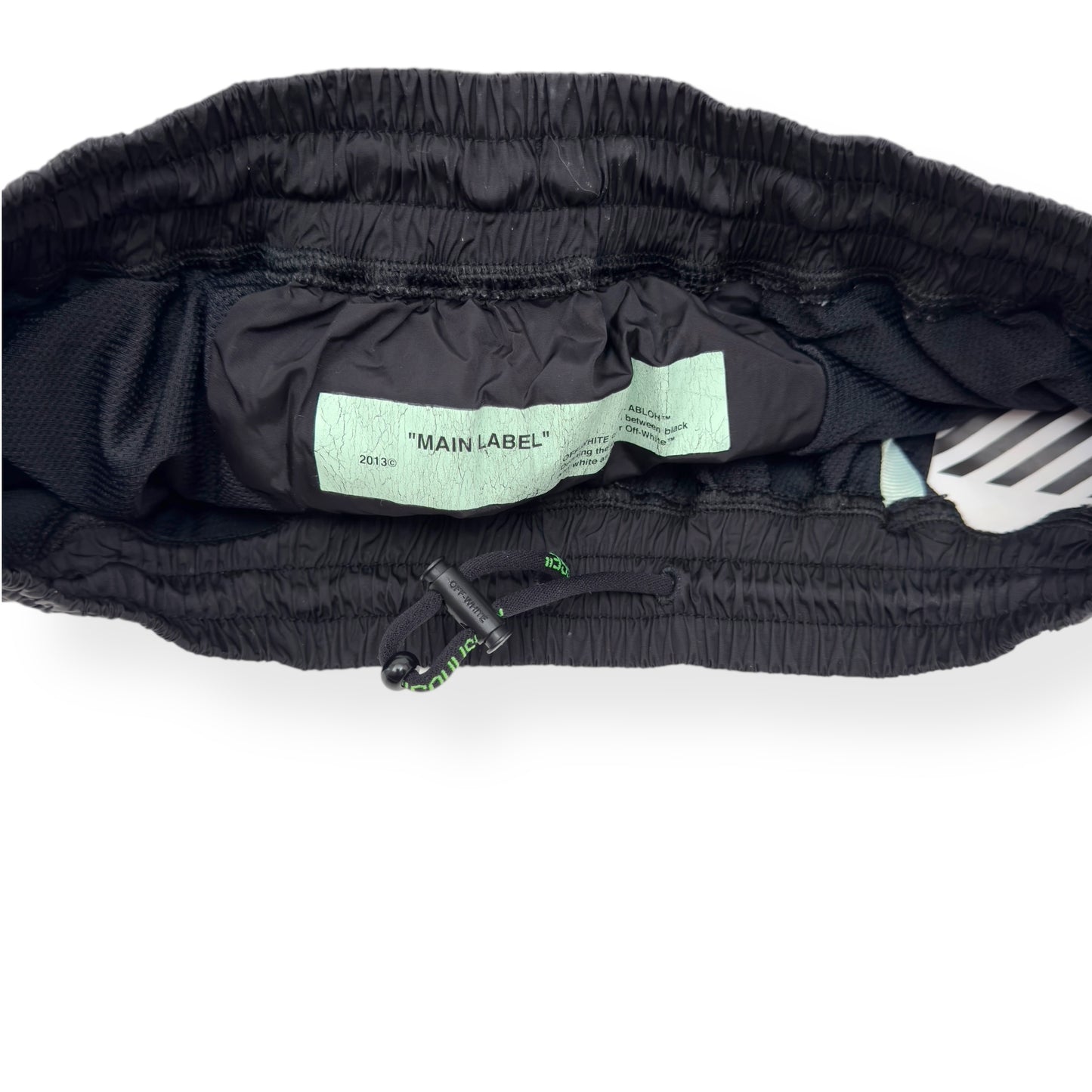 OFF-WHITE SWIM SHORTS BLACK / PINK XS