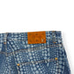 LOUIS VUITTON X YAYOI KUSAMA ALL OVER PUMPKIN GRAPHIC PRINT DENIM JEANS INDIGO W34” / L