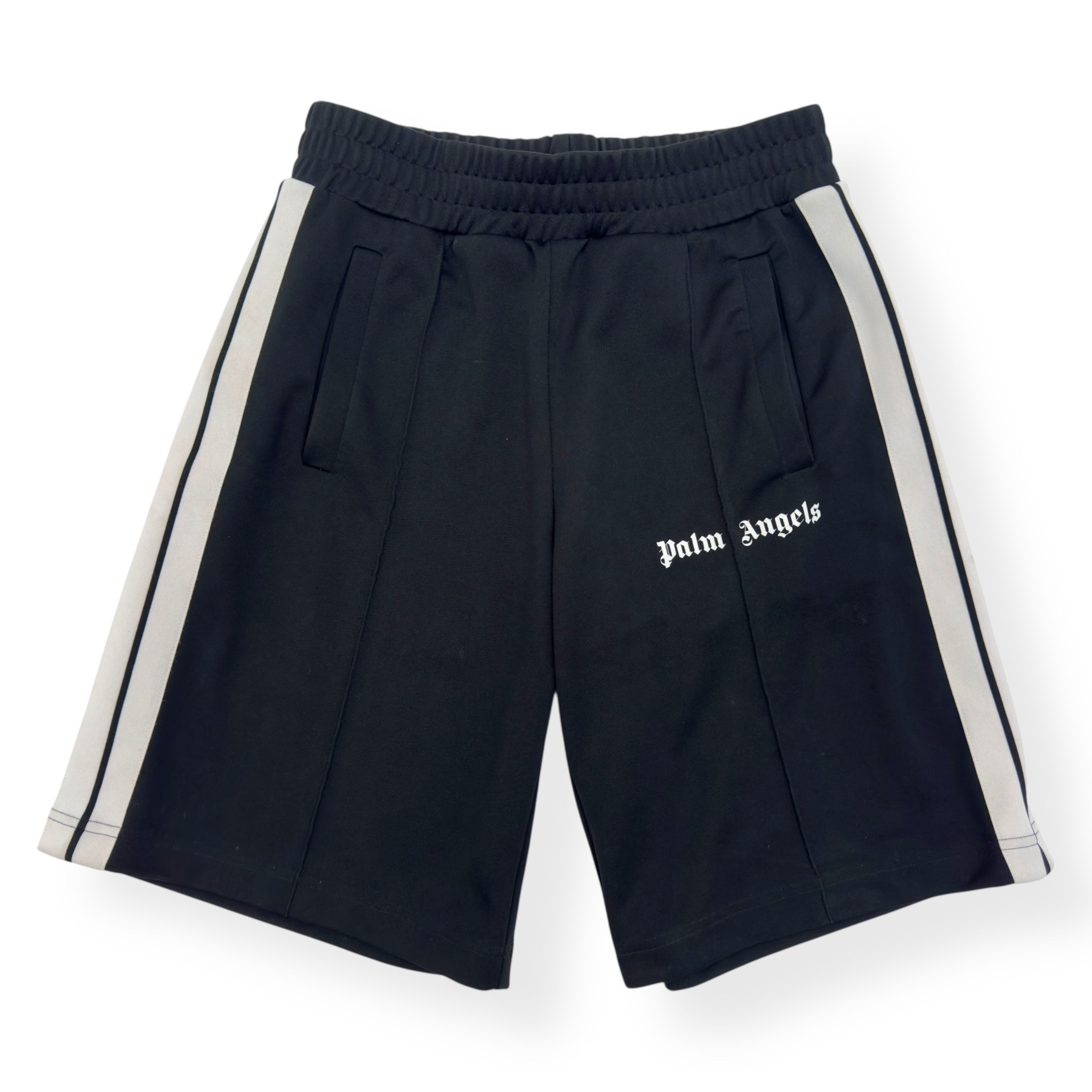 PALM ANGELS SWEAT SHORTS BLACK / WHITE S