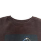 HERON PRESTON HERON PRINT CREWNECK SWEATER BROWN / ORANGE L