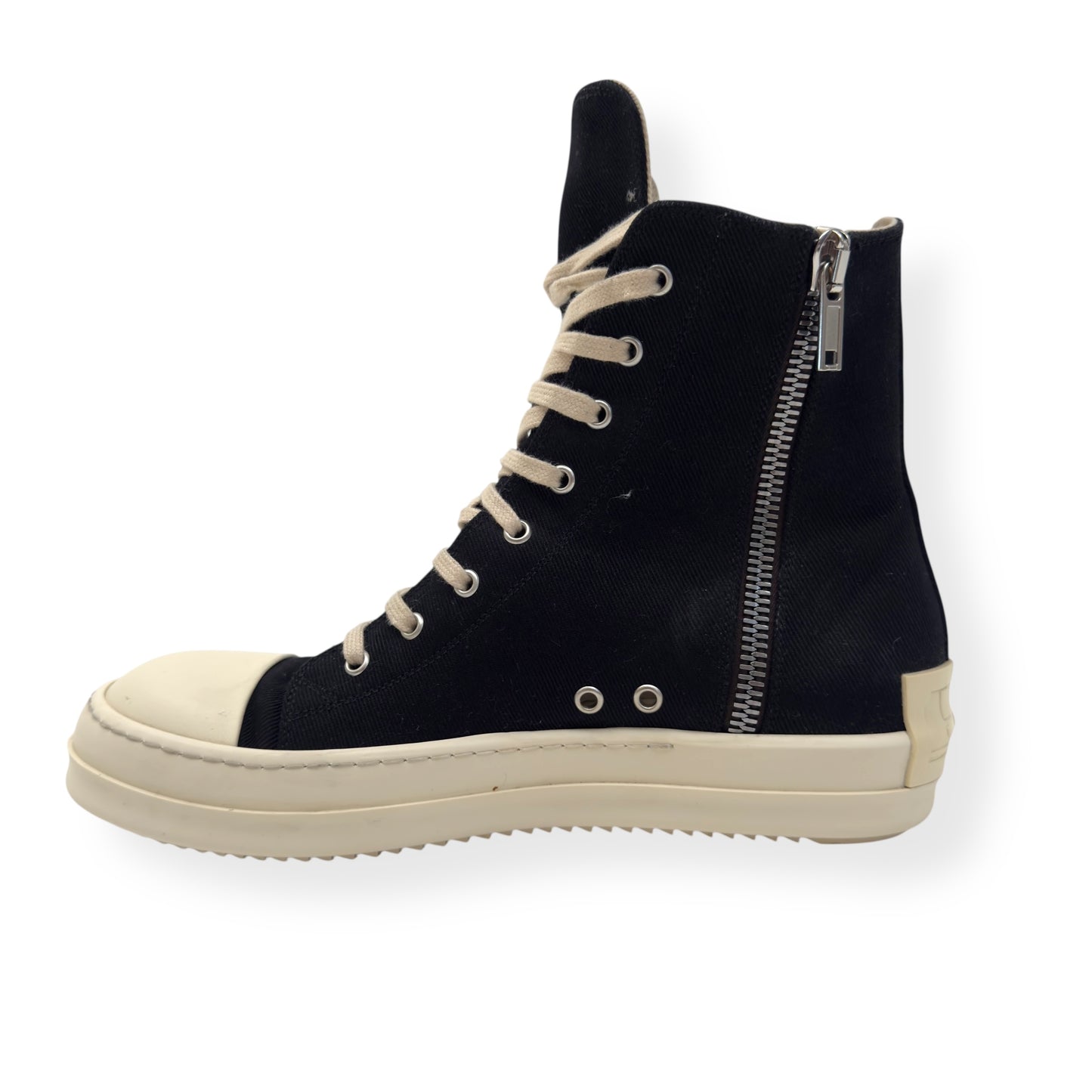 RICK OWENS DRKSHDW HOLLYWOOD HIGH TOP SNEAKER DARK DUST / MILK UK8