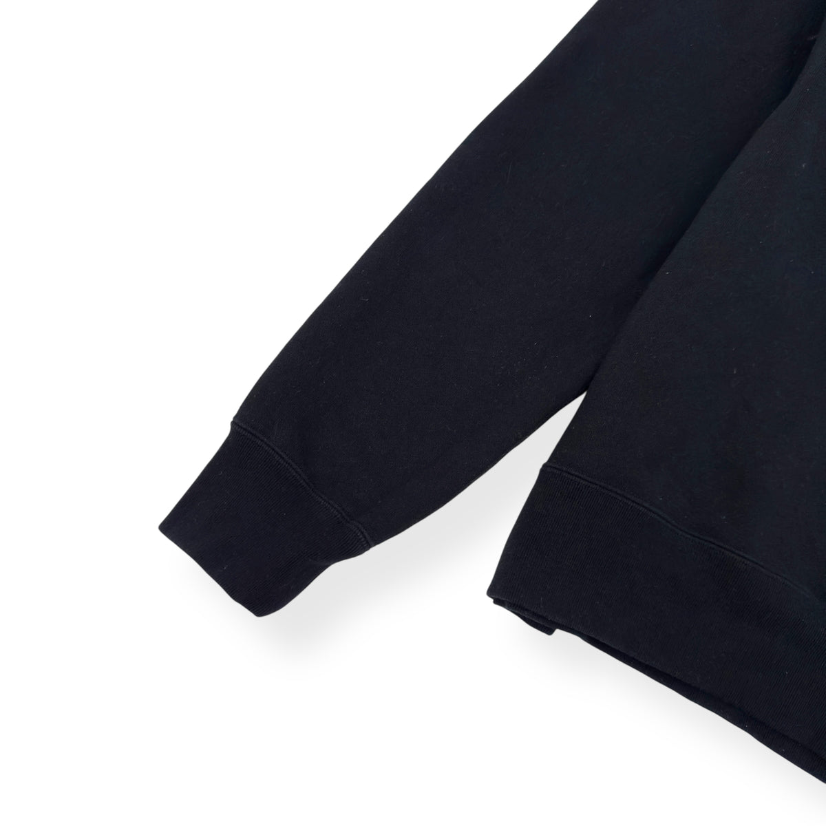 A BATHING APE LOGO CREWNECK SWEATSHIRT BLACK L