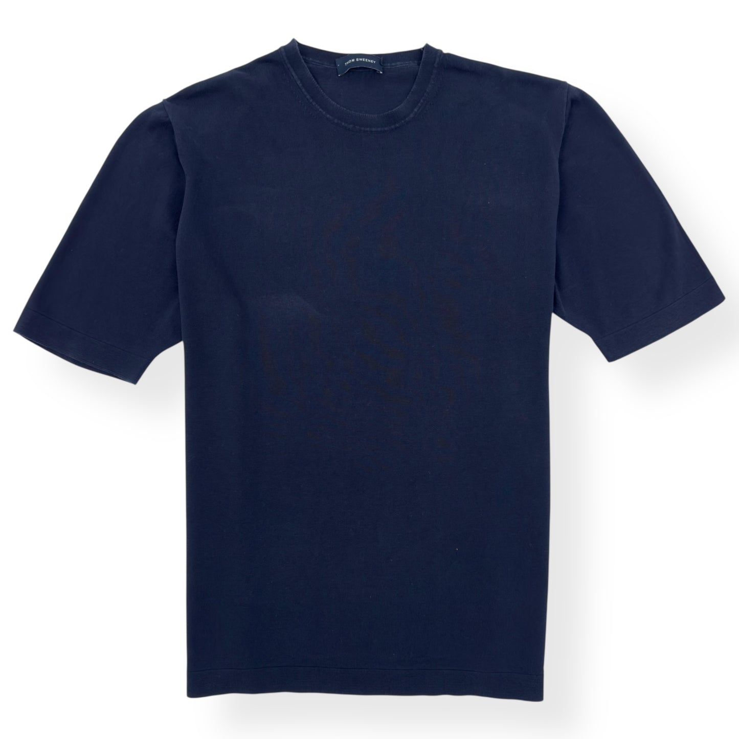 THOM SWEENEY COTTON T-SHIRT BLUE L