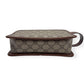 GUCCI GG INTERLOCKING G TRAVEL POUCH BROWN S