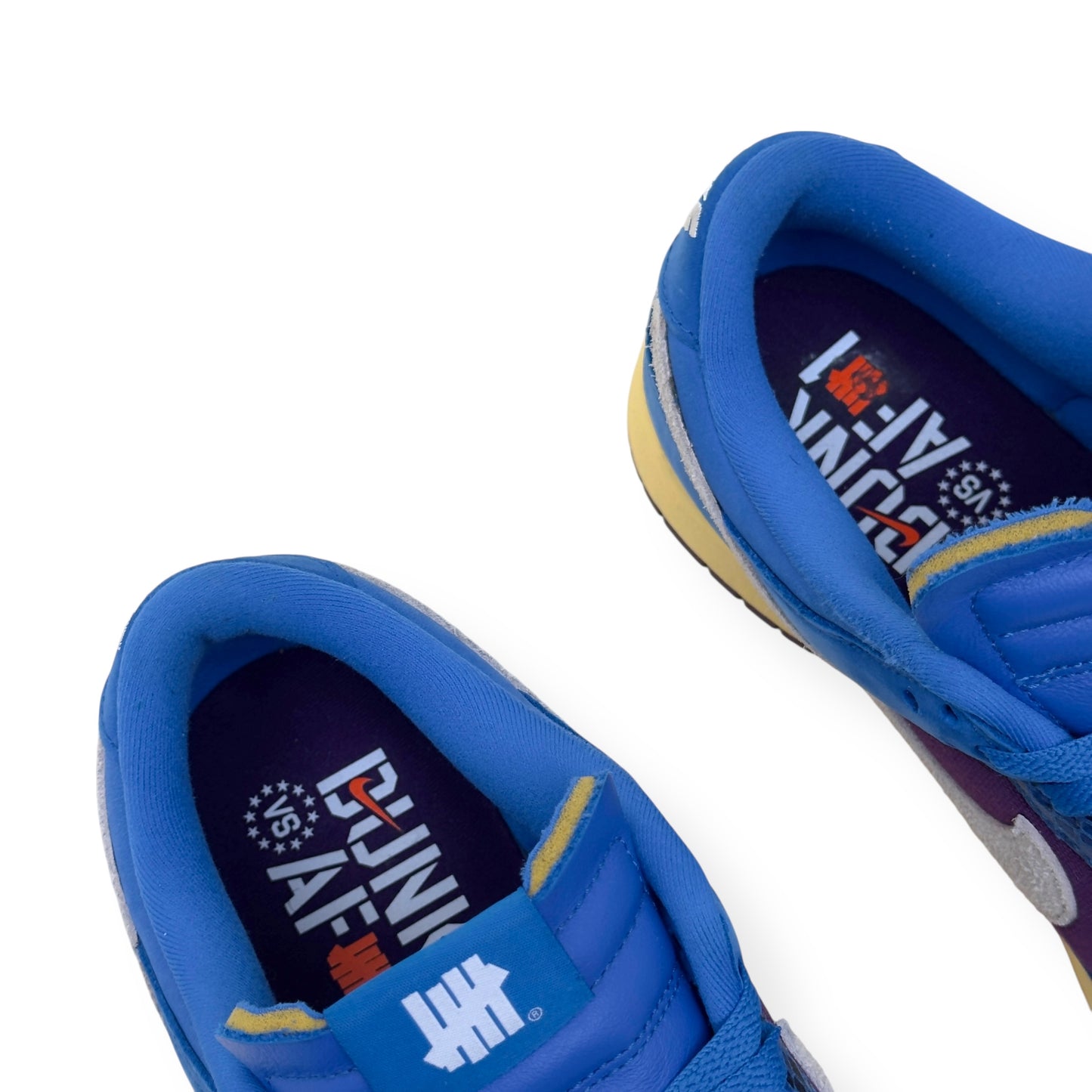 NIKE X UNDEFEATED DUNK LOW SP SNEAKER BLUE / PURPLE UK8