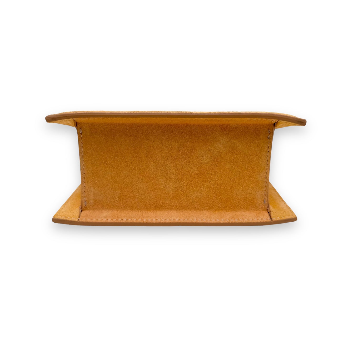 JACQUEMUS LE CHIQUITO MOYEN SUEDE BAG ORANGE