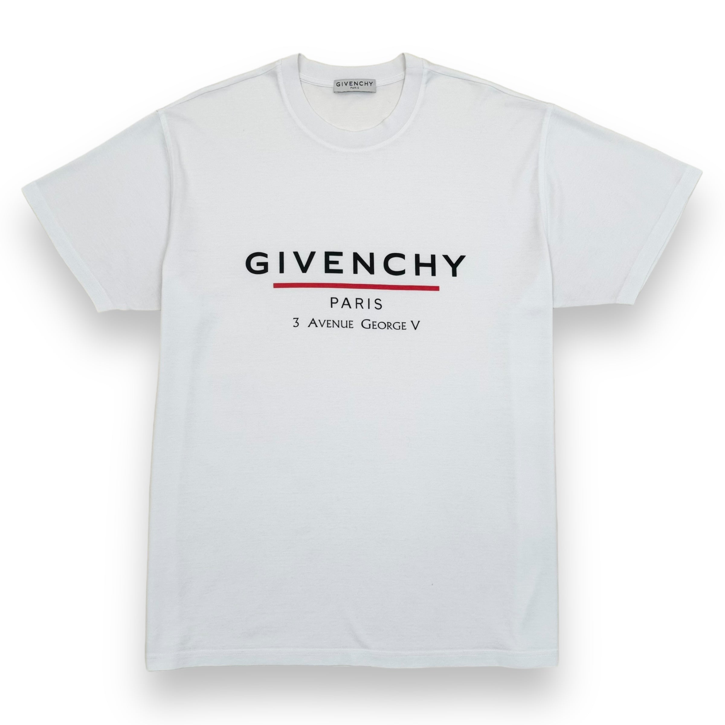 GIVENCHY PARIS LOGO T-SHIRT WHITE M