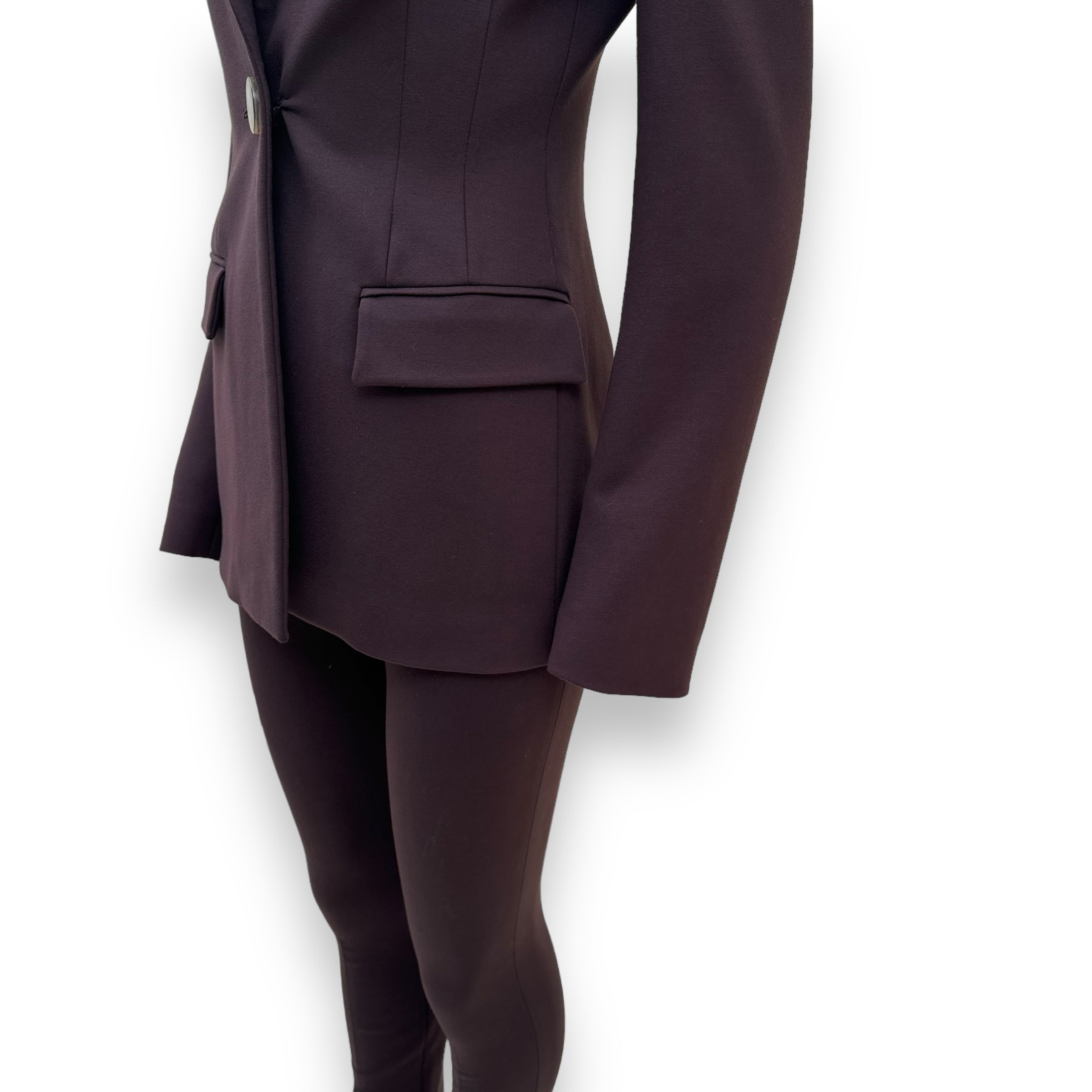 THE ATTICO SPLIT TROUSER BROWN UK8