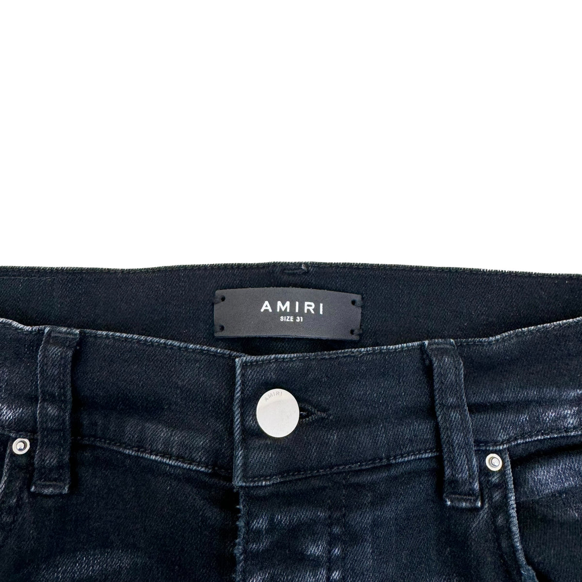AMIRI WASHED DENIM JEANS BLACK 31W