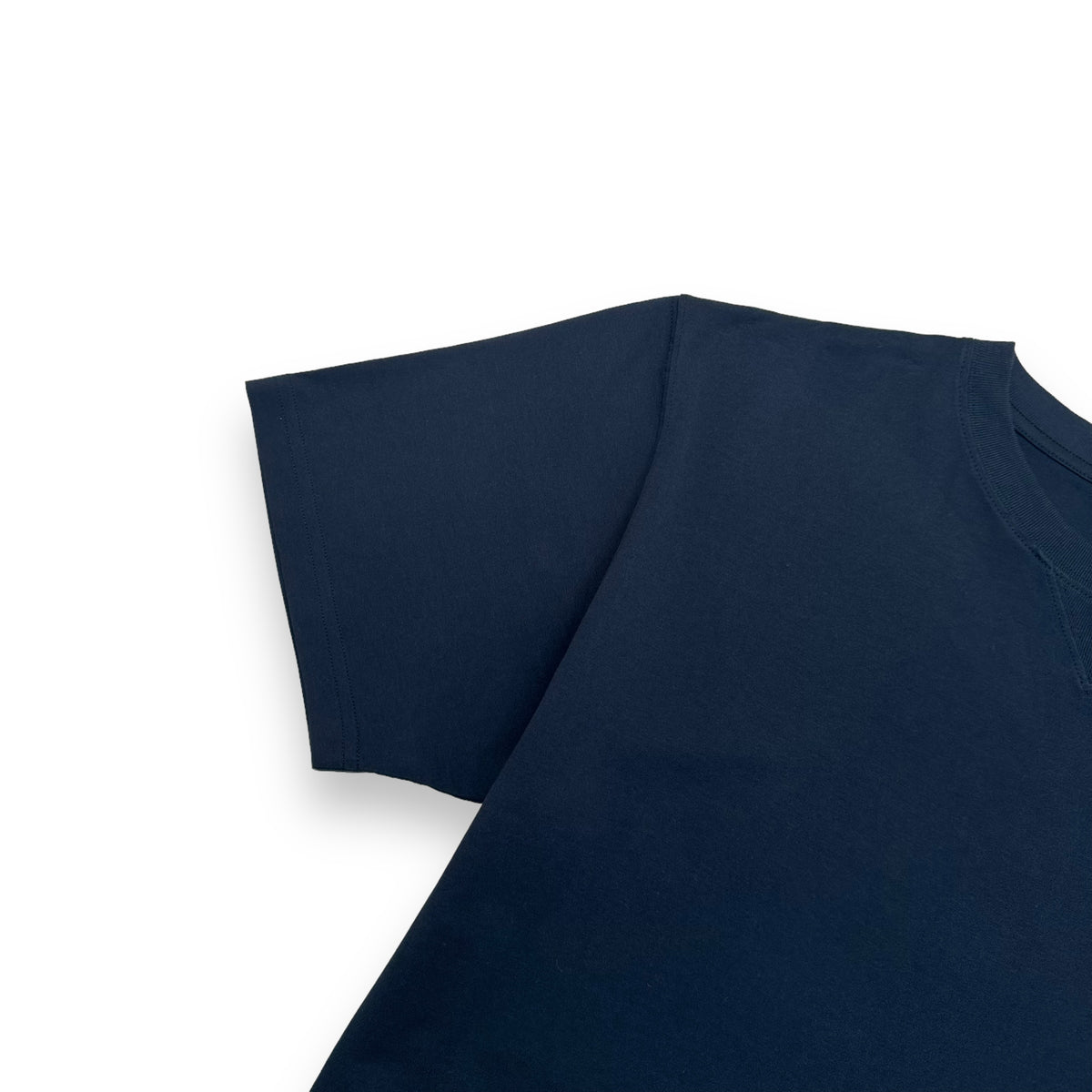 DIOR OBLIQUE LAYERED SILK TRIM T-SHIRT NAVY XL