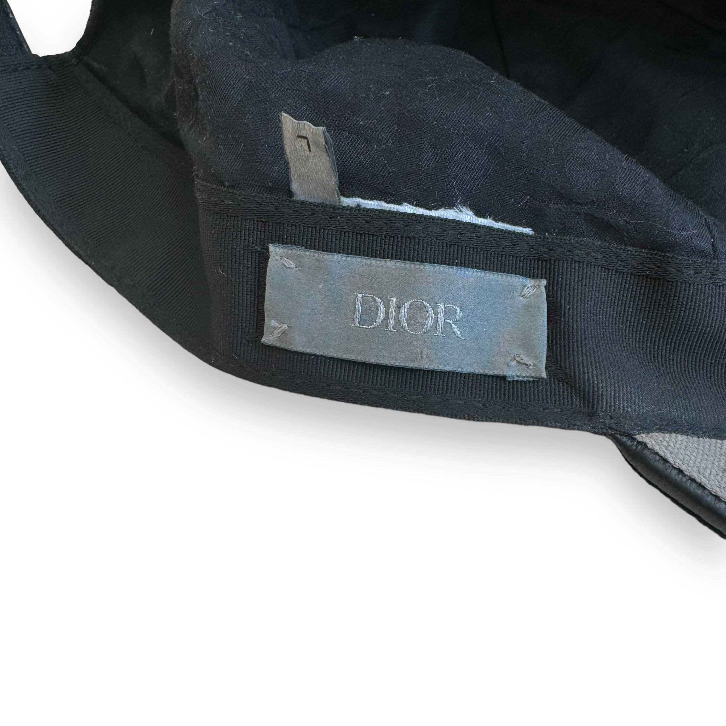 CHRISTIAN DIOR EMBROIDERED BASEBALL CAP BLACK L