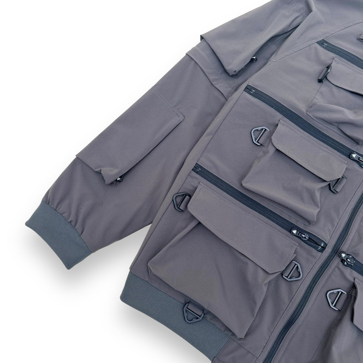 SOUTH2 WEST8 MULTI-POCKET ZIPPED 2 WAY JACKET DARK GREY L