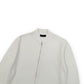 THOM SWEENEY FINE-KNIT COTTON ZIP-UP TRACK TOP WHITE L