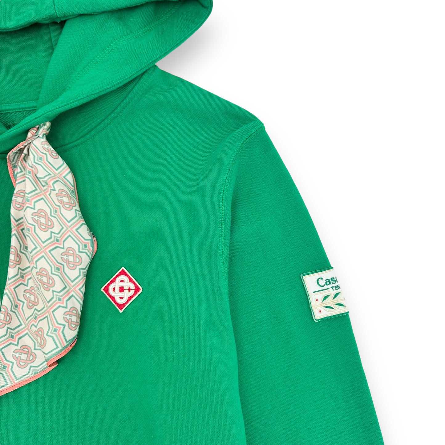 CASABLANCA SCARF HOODIE GREEN M