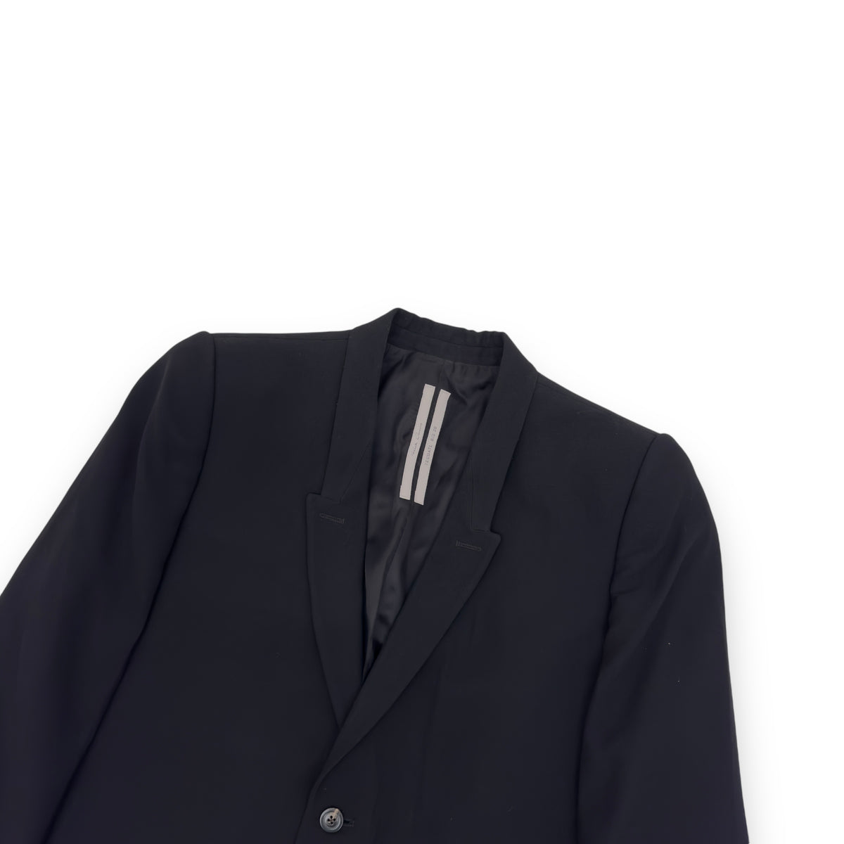 RICK OWENS TECUATL SS20 TATLIN WOOL BLAZER JACKET BLACK L