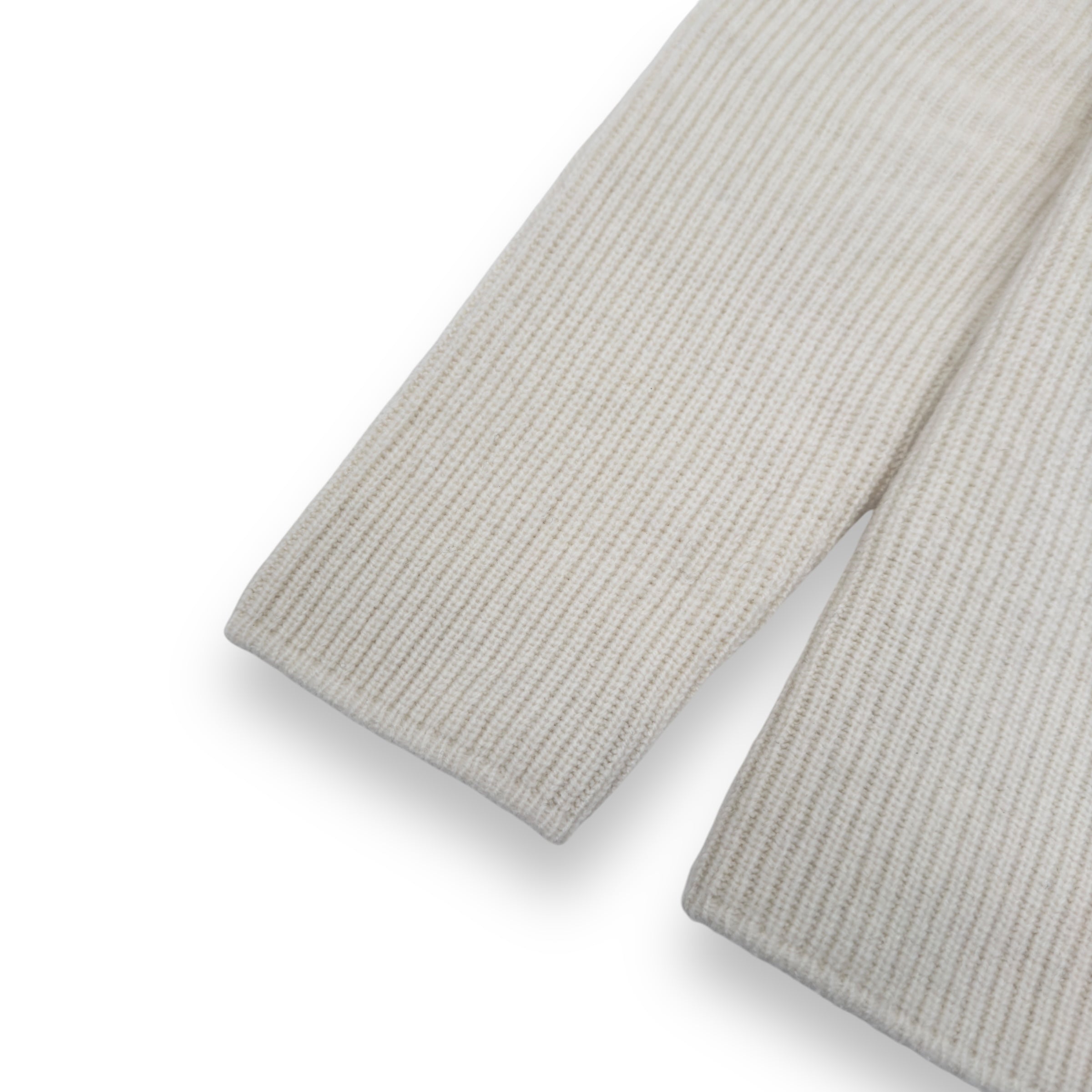 THOM SWEENEY WOOL / CASHMERE HALF-ZIP SWEATER CREAM L