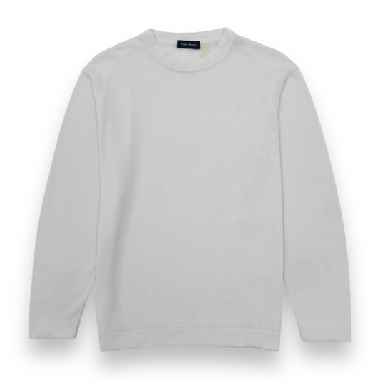 THOM SWEENEY COTTON LONG SLEEVE T-SHIRT WHITE  M