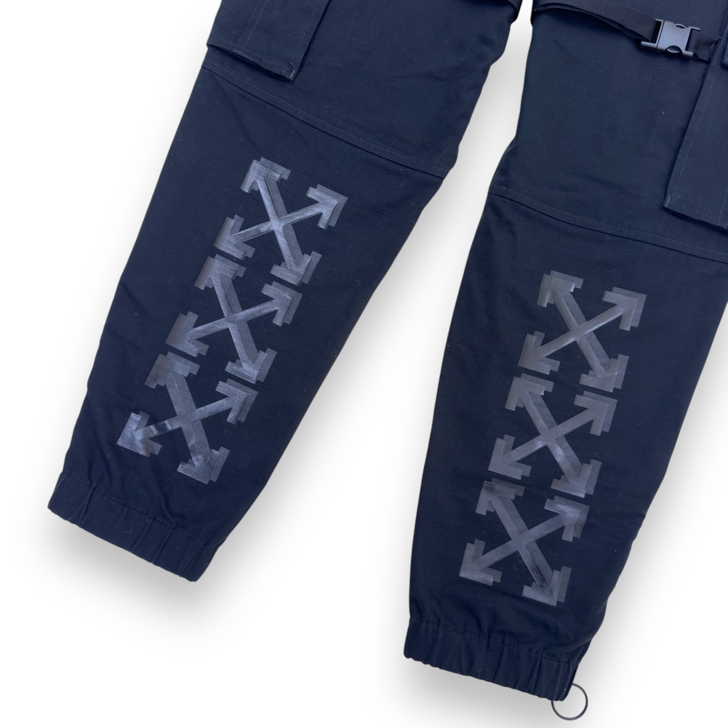 OFF-WHITE ARROWS CARGO TROUSERS BLACK S