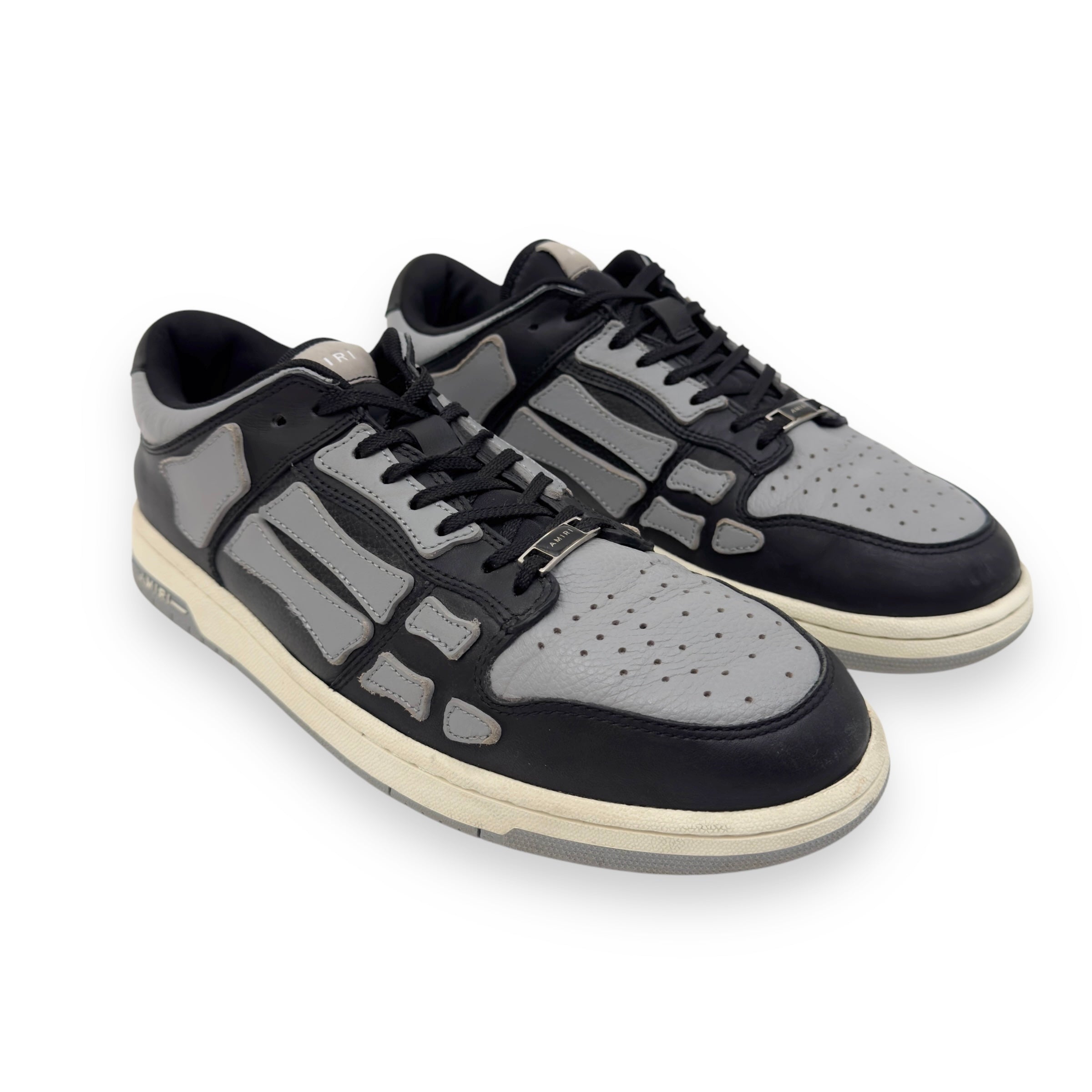 AMIRI SKEL LOW TOP SNEAKER BLACK / GREY UK11