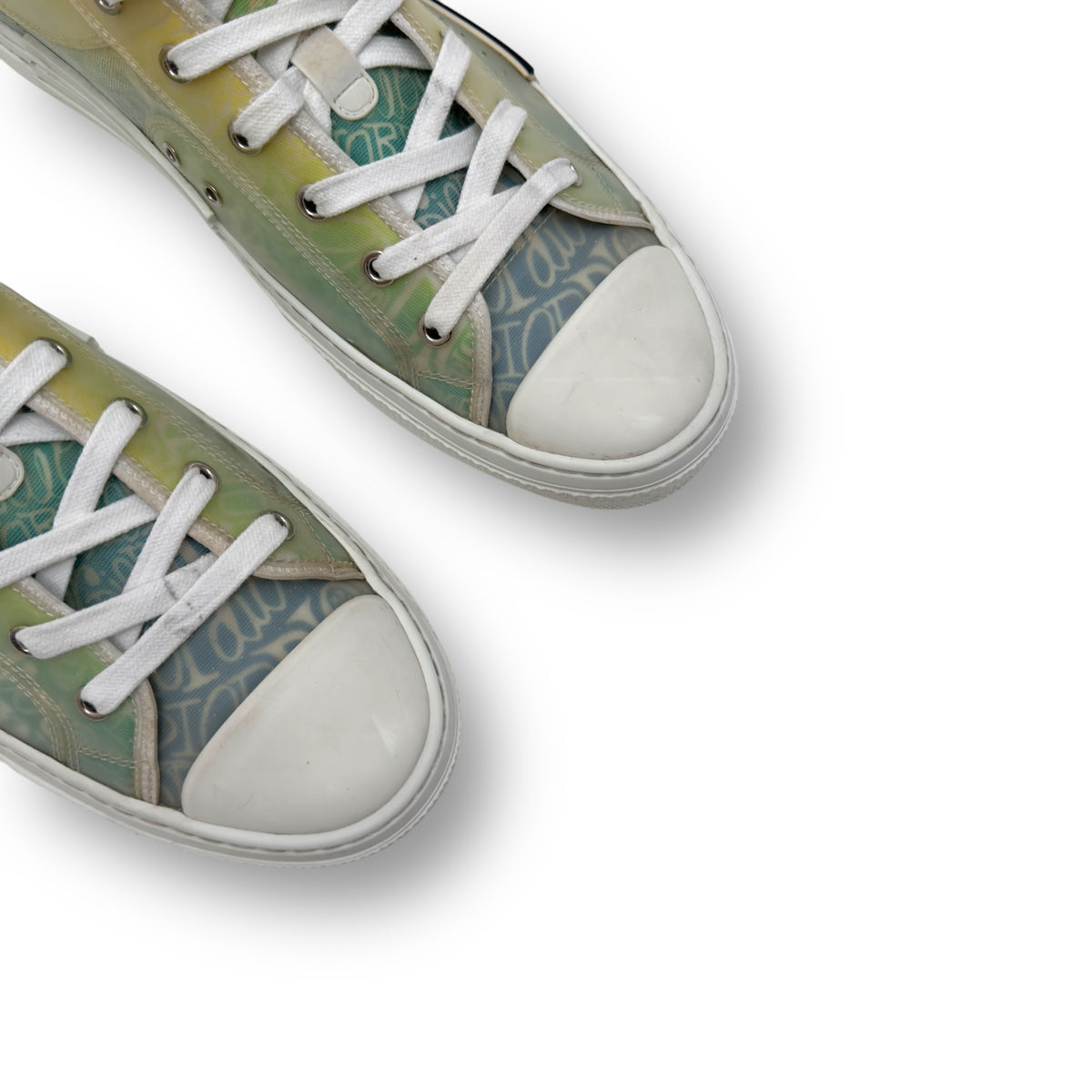 DIOR X SHAWN STUSSY B23 LOW-TOP SNEAKER BLUE / GREEN EU45 / UK11