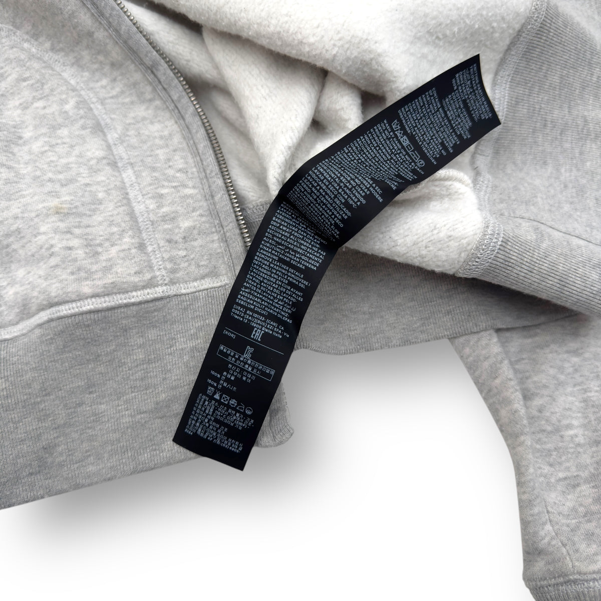 TOM FORD COTTON ZIP UP HOODIE GREY 52 / XL