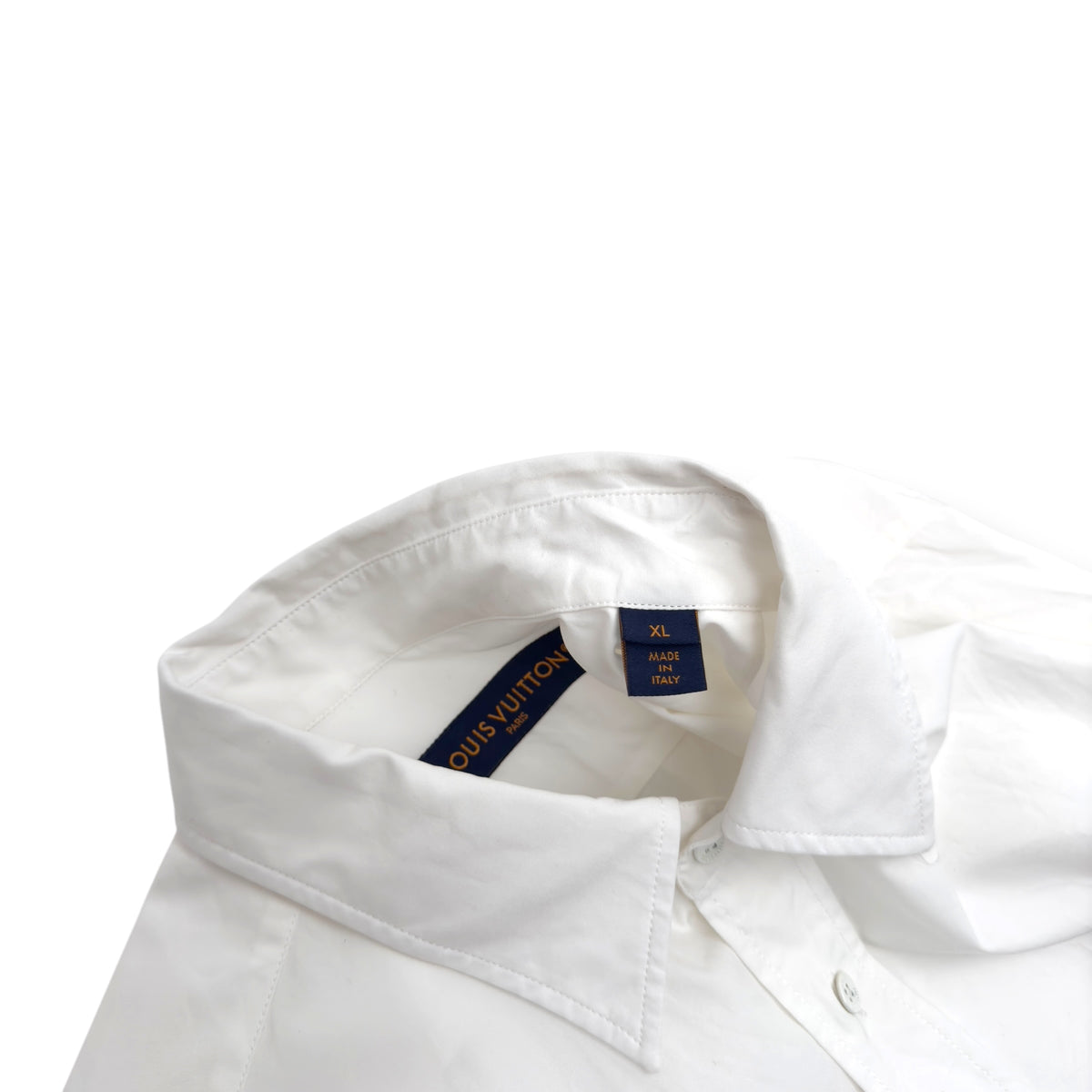 LOUIS VUITTON X SHIRT BY SHIRT LONG SLEEVE SHIRT WHITE / NAVY XL