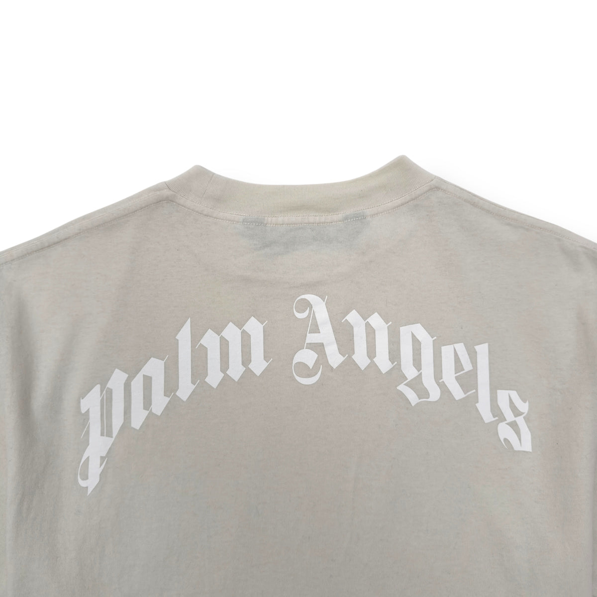PALM ANGELS ICE BEAR LOGO T-SHIRT ECRU L