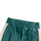 PALM ANGELS VELOUR STRAIGHT LEG TRACK PANTS GREEN XS