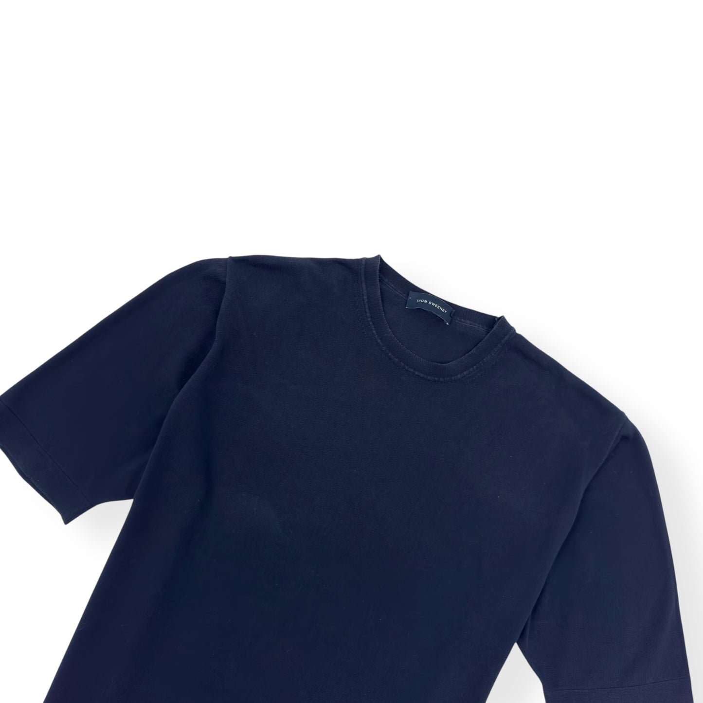 THOM SWEENEY COTTON T-SHIRT BLUE L