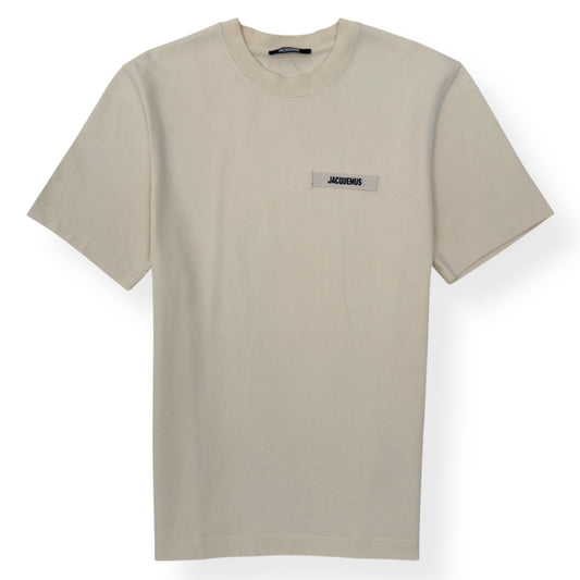JACQUEMUS LE T-SHIRT COTTON T-SHIRT CREAM L