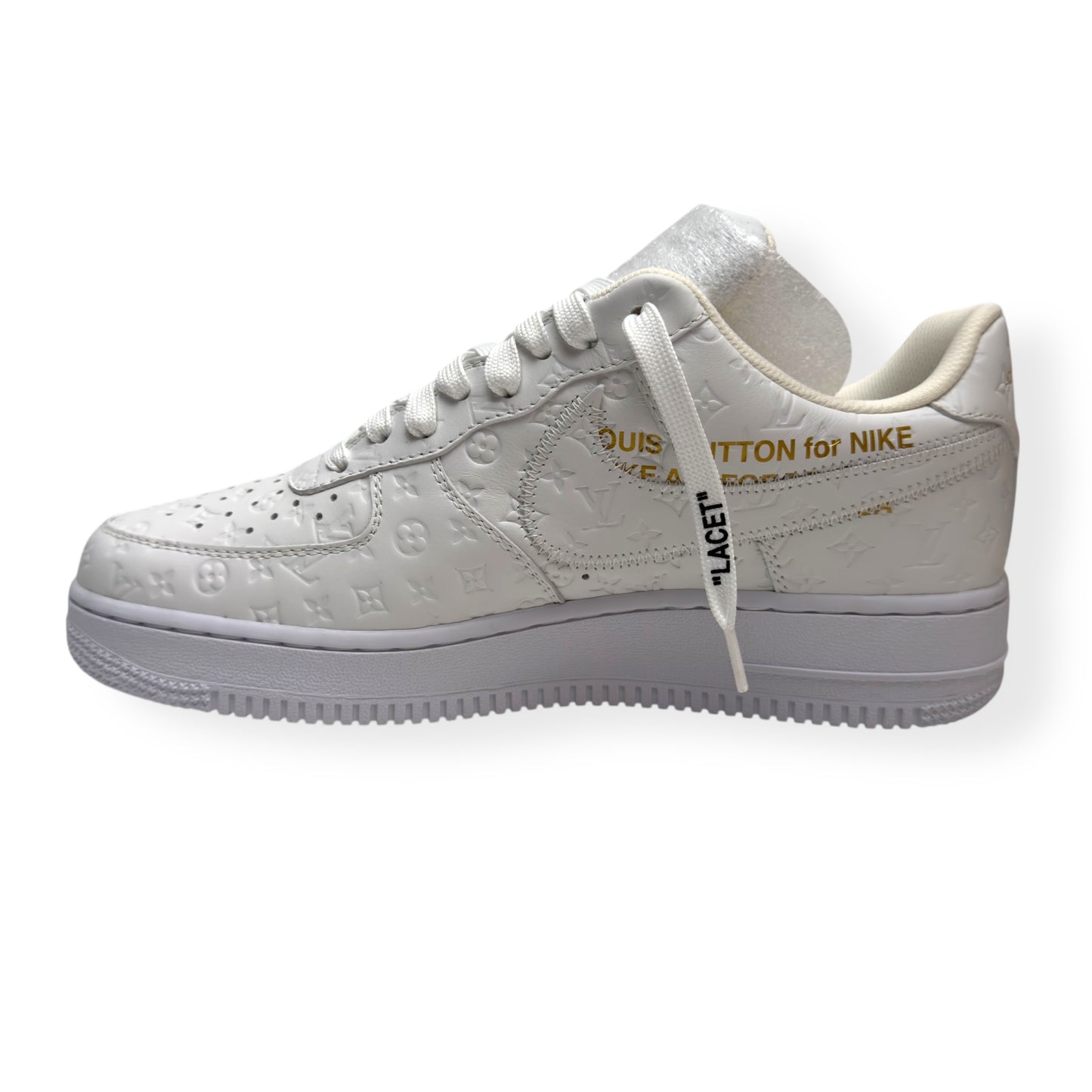 LOUIS VUITTON X NIKE AIR FORCE 1 SNEAKER WHITE UK7 / US8