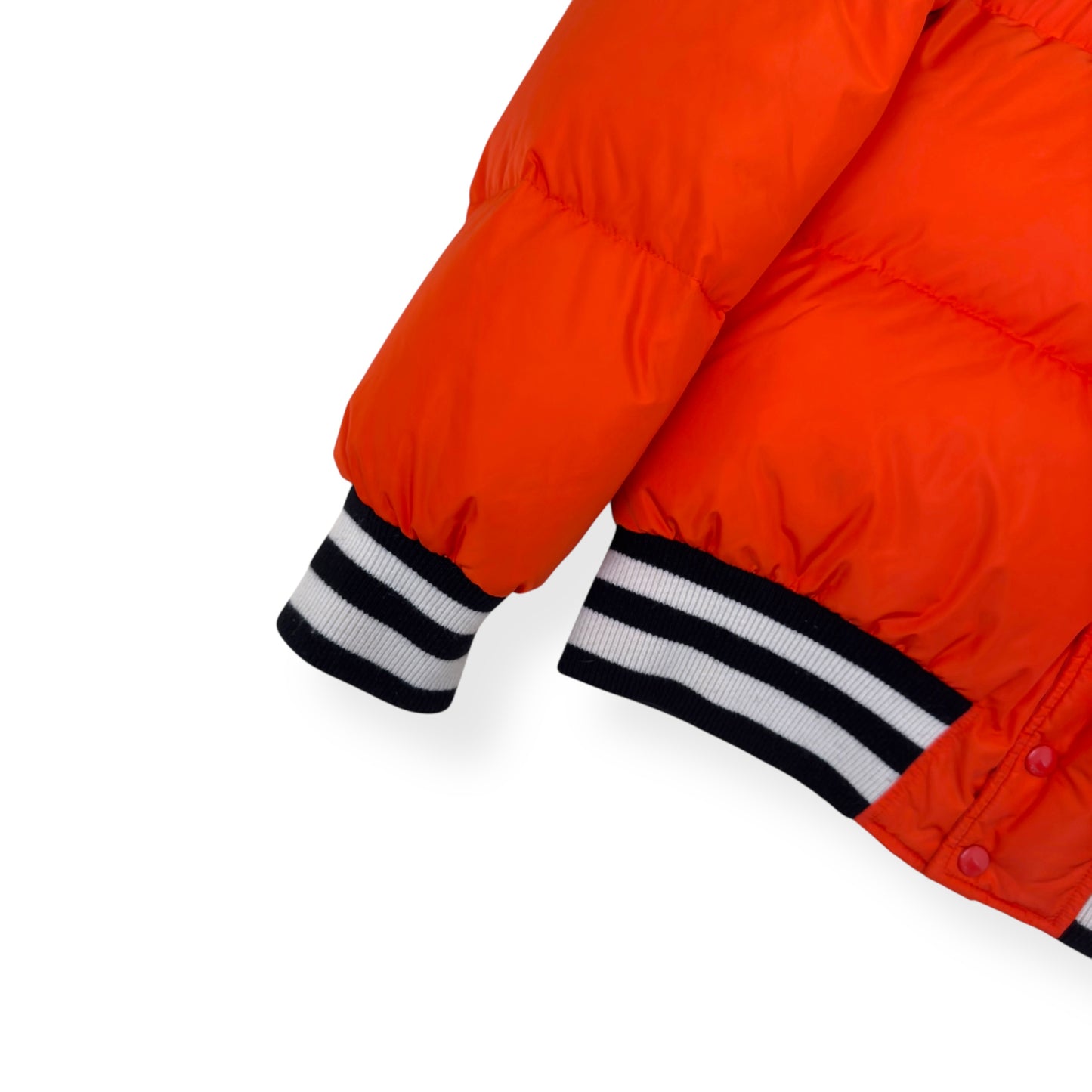 GUCCI NY YANKEES GOOSE DOWN PUFFER BOMBER JACKET ORANGE 46 / S