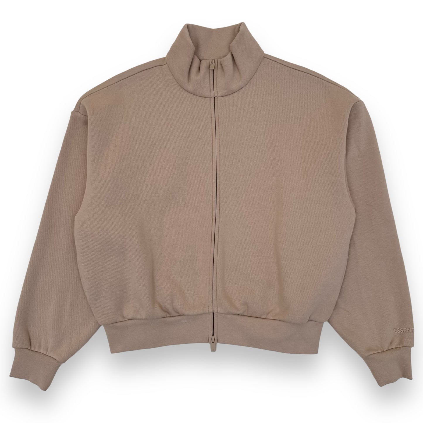 ESSENTIALS ZIP-UP FLEECE JACKET SAND UK10