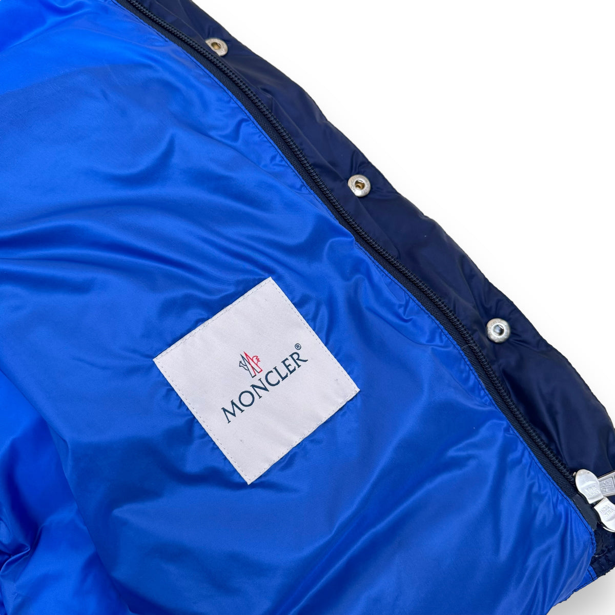 MONCLER BILLECART GILET PUFFER JACKET NAVY BLUE L
