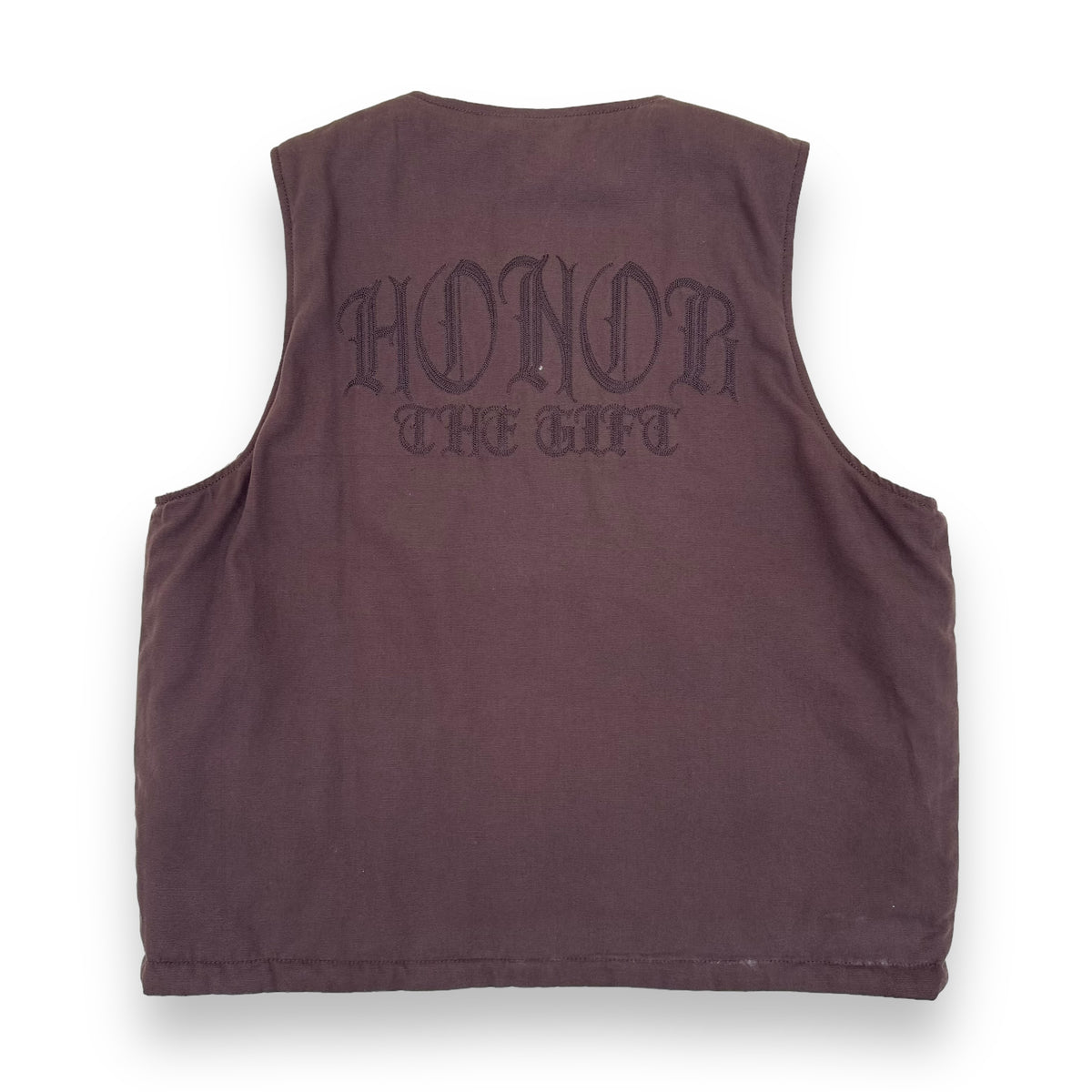 HONOR THE GIFT REVERSIBLE VEST BROWN L