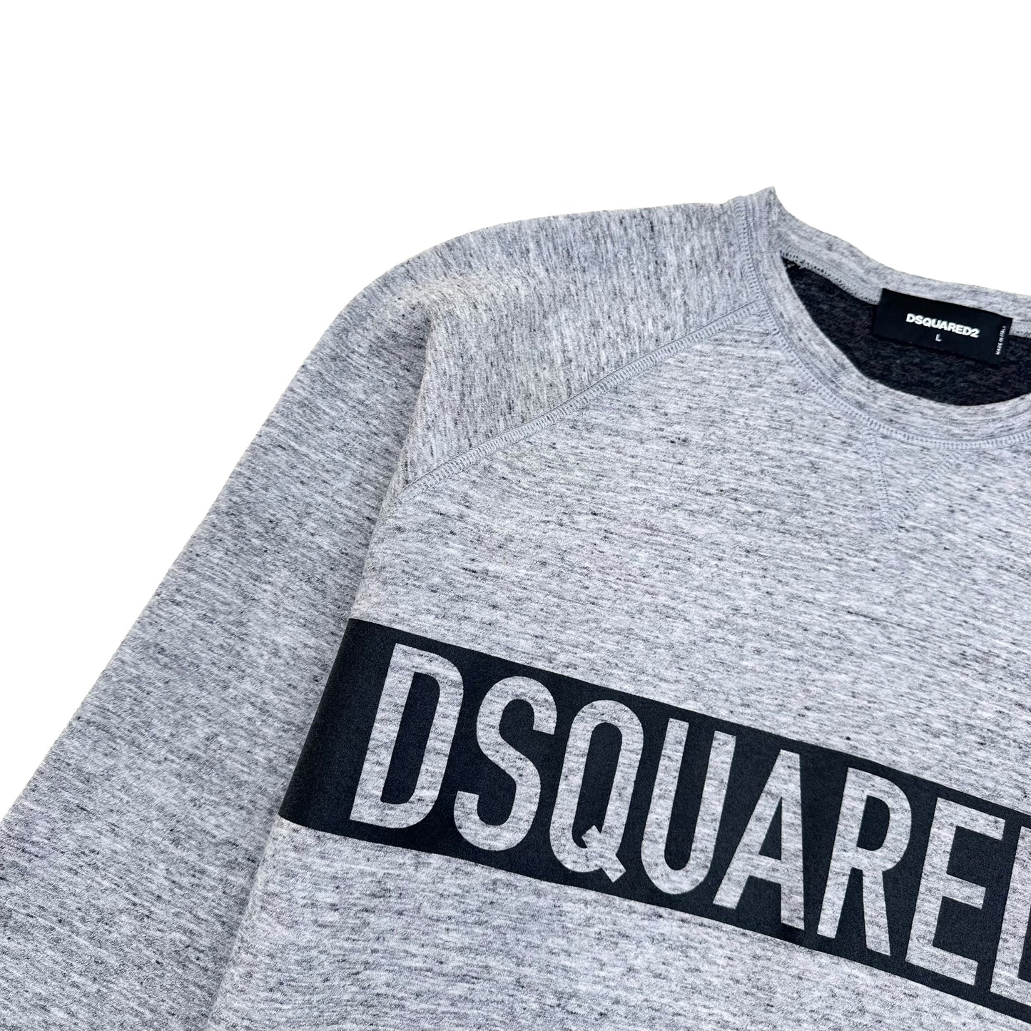 DSQUARED2 SWEATSHIRT GREY / BLACK L