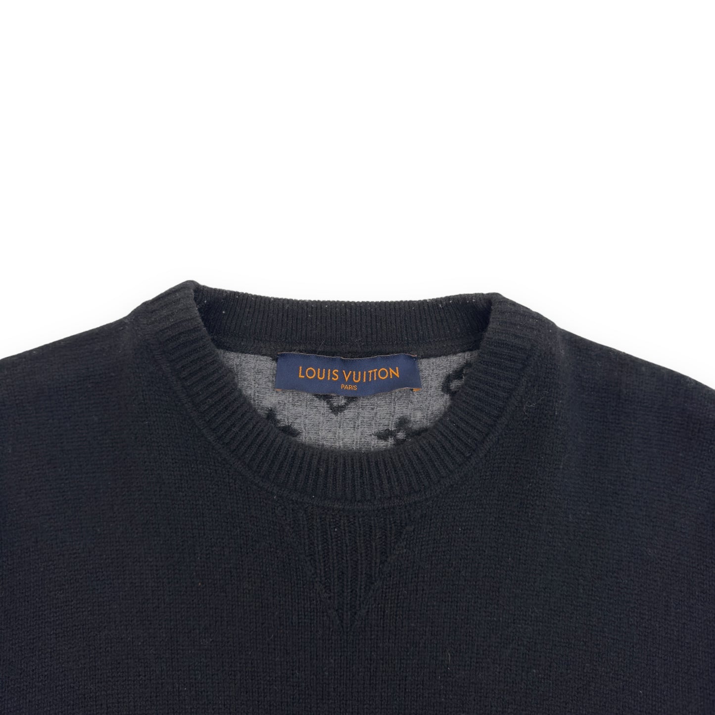 LOUIS VUITTON CASHMERE SWEATER BLACK L