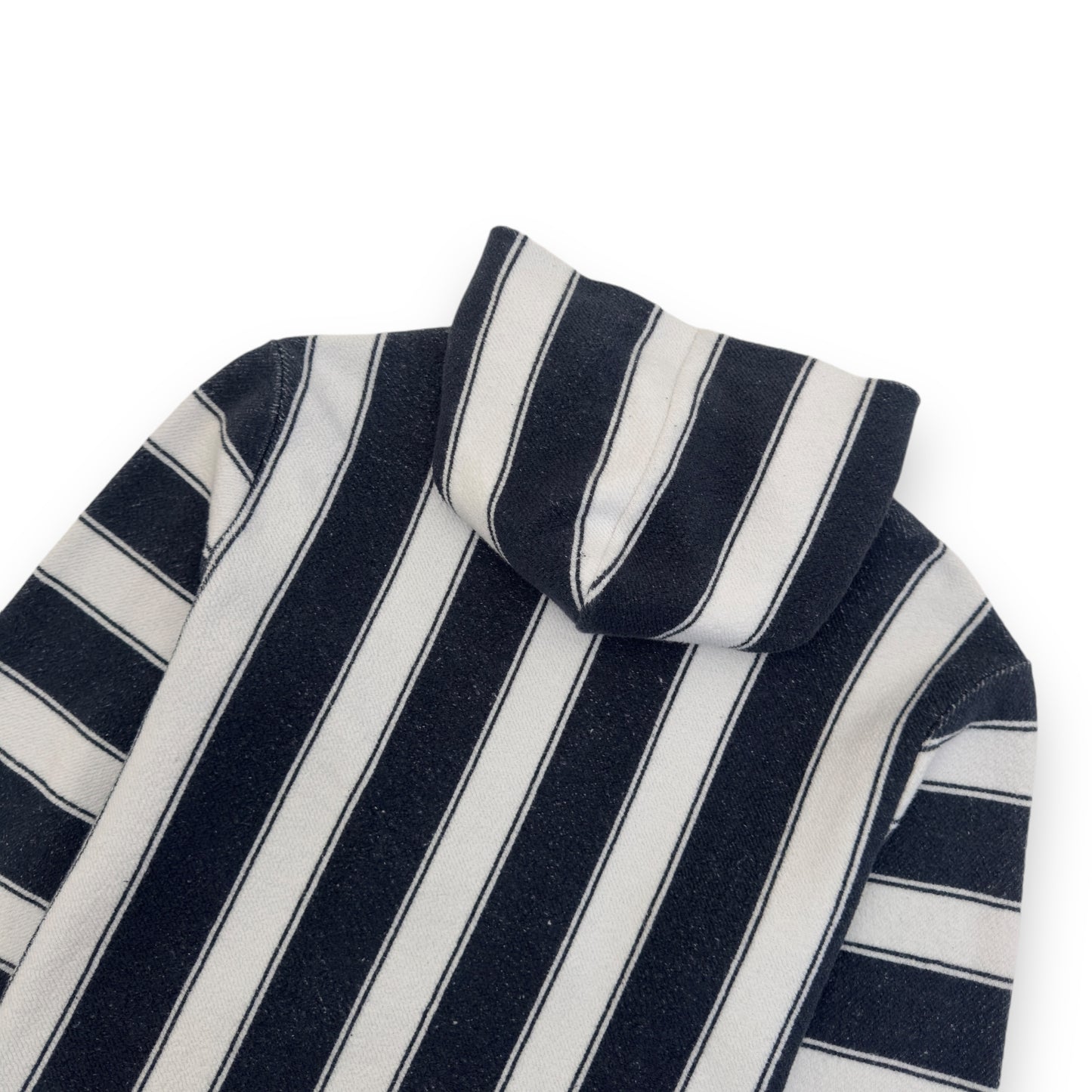 AMIRI BAJA STRIPED ZIP-UP HOODIE BLUE / WHITE L